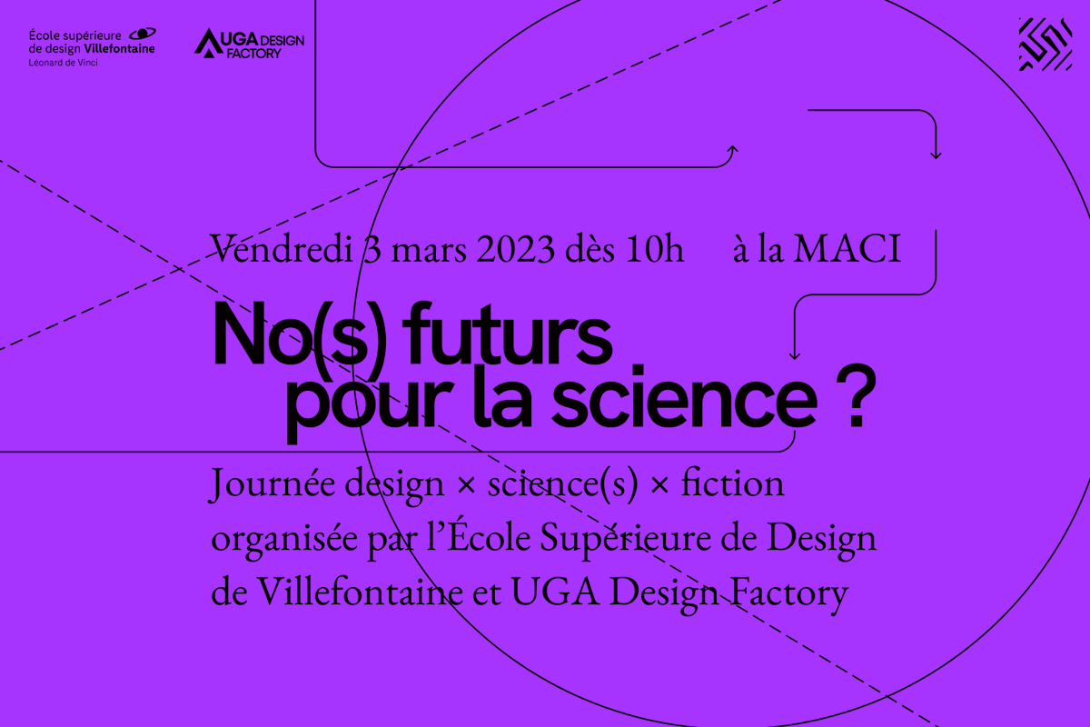 Aujourd'hui, avec <a href="/jo_baz1/">Jonathan Bazin</a>, nous sommes à l'événement "No(s) futurs pour la science - Spéculer sur les futurs de la science par le #DesignFiction" organisé par <a href="/ecoledesignvf/">École Supérieure de Design • Villefontaine</a> et UGA Design Factory, animé par <a href="/maxmollon/">Max Mollon (Ph.D.)</a> : designfactory.univ-grenoble-alpes.fr/uga-design-fac…