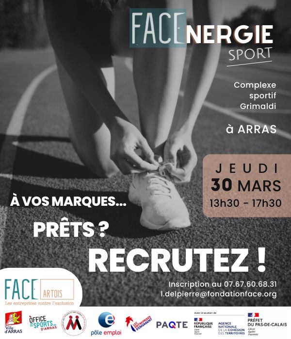 📢 RECRUTEZ AUTREMENT en participant au FACEnergie Sport le jeudi 30 mars 2023 à Arras 

👍En décelant différemment le potentiel des candidat.e.s en valorisant les compétences, talents et valeurs !
👍Accessible à tous 🙋‍♀️ 🙋‍♂️

Inscriptions : lnkd.in/eczrvsmV