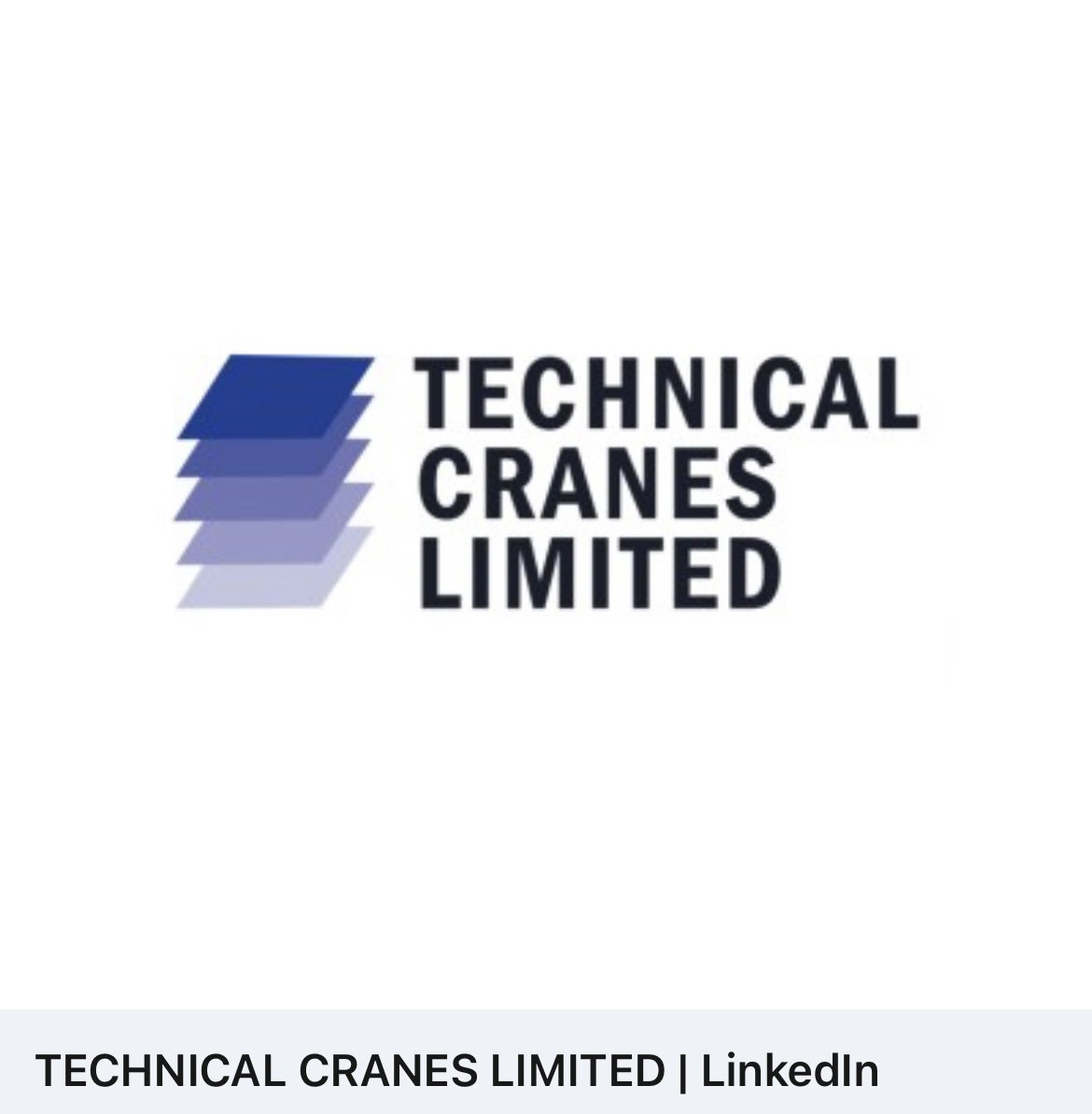 TechnicalCranes's tweet photo. Do you know that we have a LinkedIn page?
Follow us for all the latest updates. https://t.co/VPRr6gJaWT