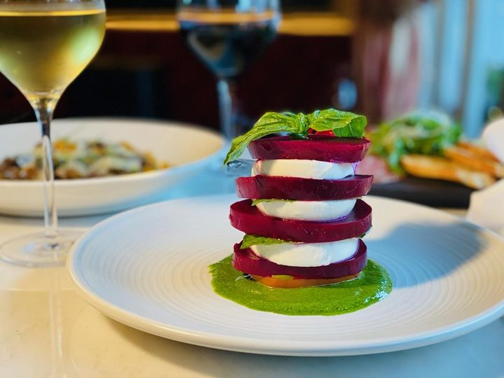 We got the beets. 
Beets caprese complete with roasted red beets, fresh mozzarella, with basil pesto. 
sottosoprainc.com
#bmoresottosopra #sottosoprainc #ciaopizzabaltimore #baltimorecity #baltimorechef #cucinaitaliana #baltimoreeats #baltimorefoodie