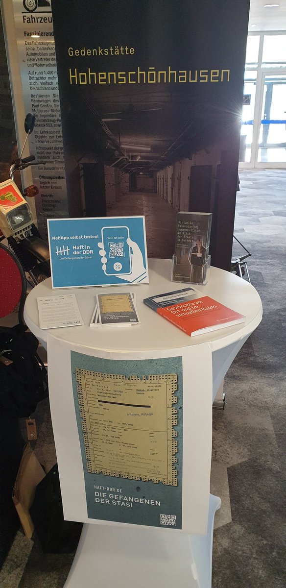 Heute um 12:30 Uhr stellen wir unsere Webapp haft-ddr.de auf der #geschichtsmesse in suhl vor. Besucht uns auch hinterher an unserem Stand! :)  <a href="/BAufarbeitung/">Bundesstiftung Aufarbeitung</a>
