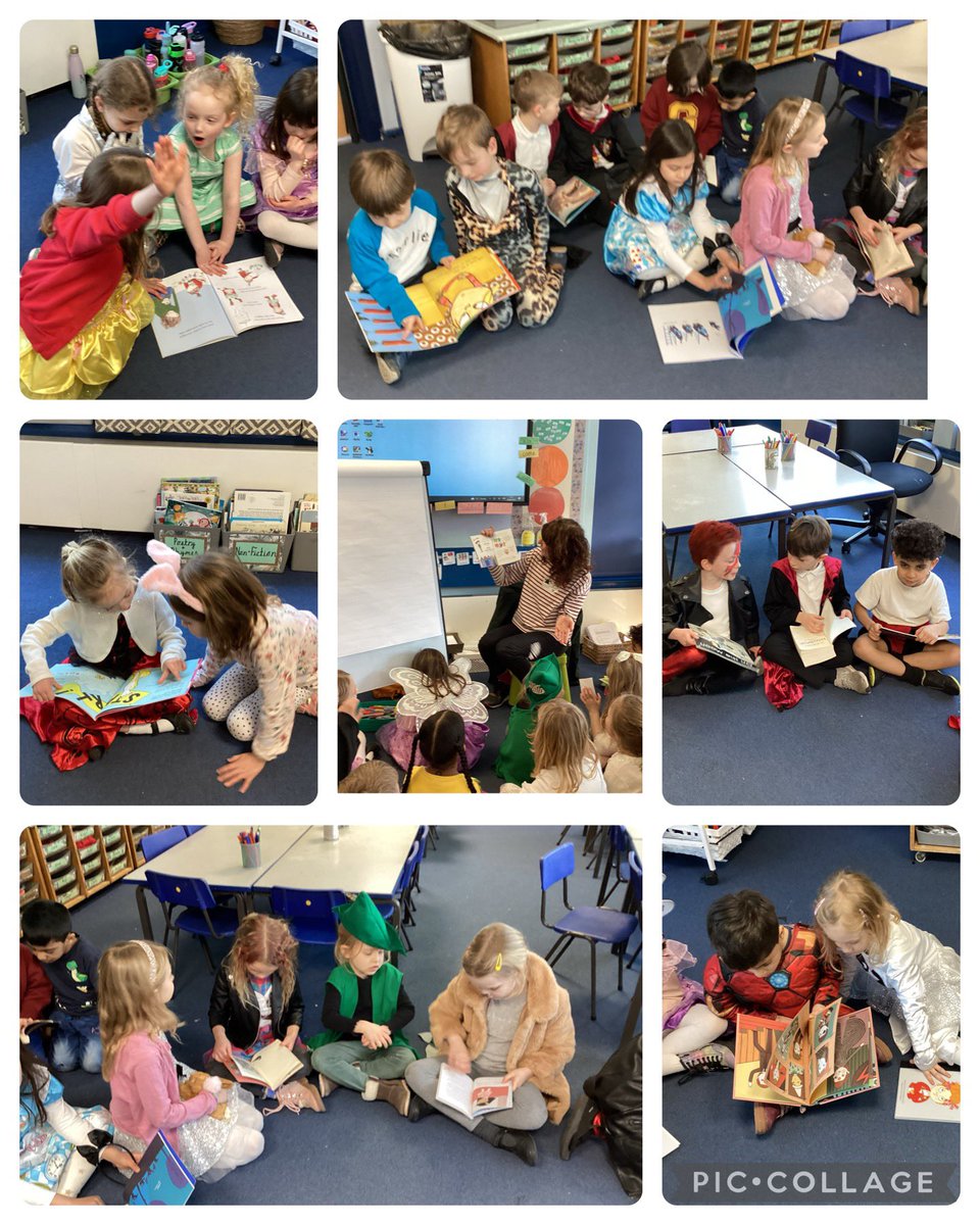 MissGarvey's tweet photo. World Book Day! We had an exciting day which included a catwalk, sharing stories, a yr 4 teacher reading to us and a special illustrator @BrookburnP 📚 https://t.co/fu1Fh4BB5I