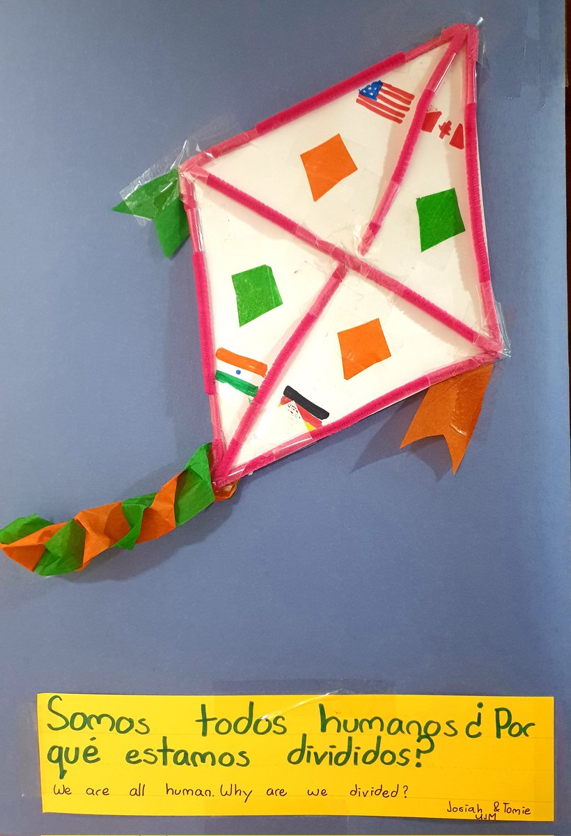 FernaLatorre's tweet photo. @AISChennai inspired by Mitali Perkin's book: Between Us and Abuela, Spanish students display an Art installation making connections to story during #LitWeek
¡Gracias @MitaliPerkins !
@AISCLanguage
@AISCElementary @biblio__babs https://t.co/x35xdLgMtT