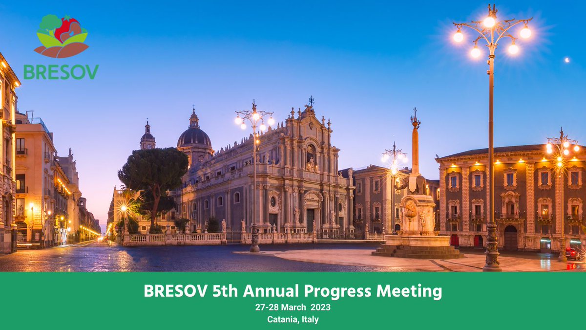 BRESOV_EU's tweet photo. #BresovEU is holding its 5th and final Annual Progress Meeting on 27-28 March 2023 in Catania, Italy  🇮🇹.
The event wil be kindly hosted by @unict_it - the partner coordinating the project.
Stay tuned!🤩
#organicagriculture #organicfarming https://t.co/mDFPKOiAFf