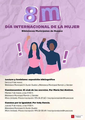 Autismo Huesca se suma al #8M con la difusión de algunos de los actos en Huesca para celebrar este día y nuestra participación en la mesa redonda de <a href="/CadisHuesca/">Cadis Huesca</a>  “Mi voz, mi historia” el próximo lunes de 11.00 a 12.00 de la mañana en Salón Azul del Casino 💜 #Igualdad #Inclusión