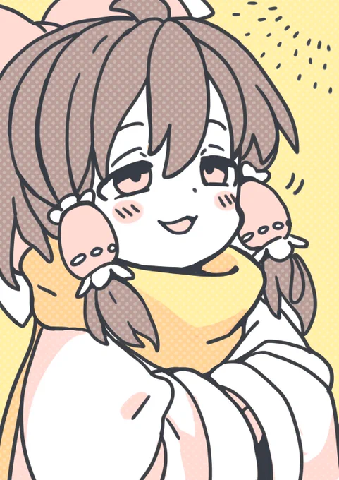 春の訪れを予感する霊夢さん 