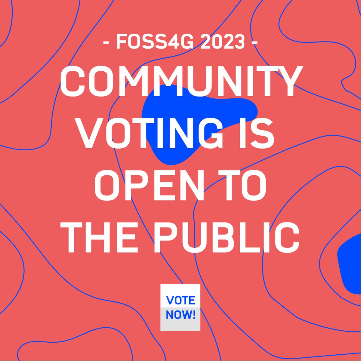 foss4g's tweet photo. 🗳Community voting is open for #FOSS4G talks! 

✅Help shape this year's event by choosing your favorite proposals. 

📧Register your email address at https://t.co/GI9lJGCMLs

You will then receive a link where you can vote for proposals.

#FOSS4G2023 #Prizren2023 https://t.co/lsEQHHlx9K