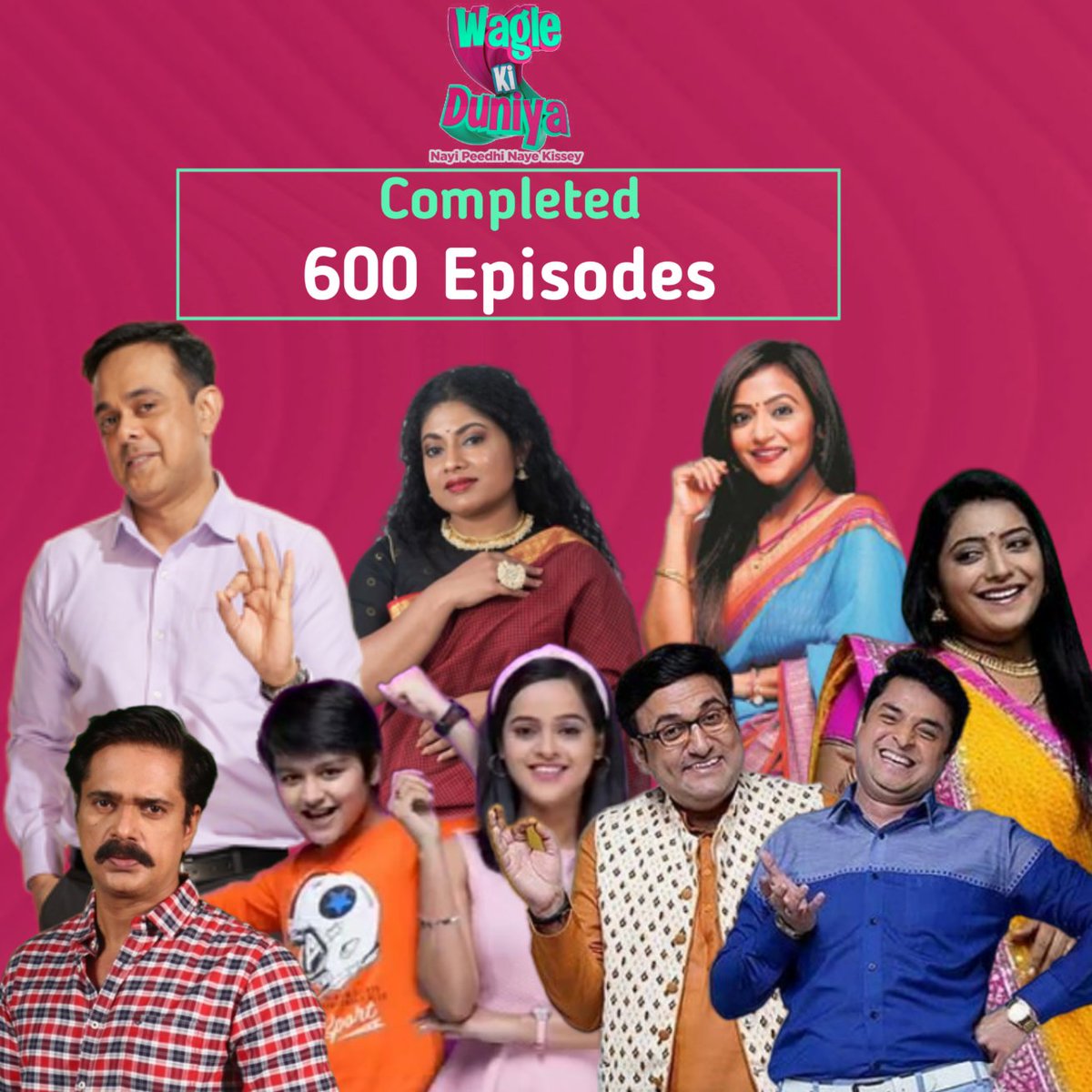 TheMusharraff's tweet photo. Congratulations 👏 to everyone for completing 600Episodes🎉❤️
#WagleKiDuniya 
@sabtv @sumrag 
@JDMajethia @Hatsoff_p 
@brutyful @AmitSoni2112 
@Deepakpareek1 
#sabtv #waglekiduniya #sonysab #familyshow #bestshow #inspiringstories https://t.co/XBV6ElHXqM