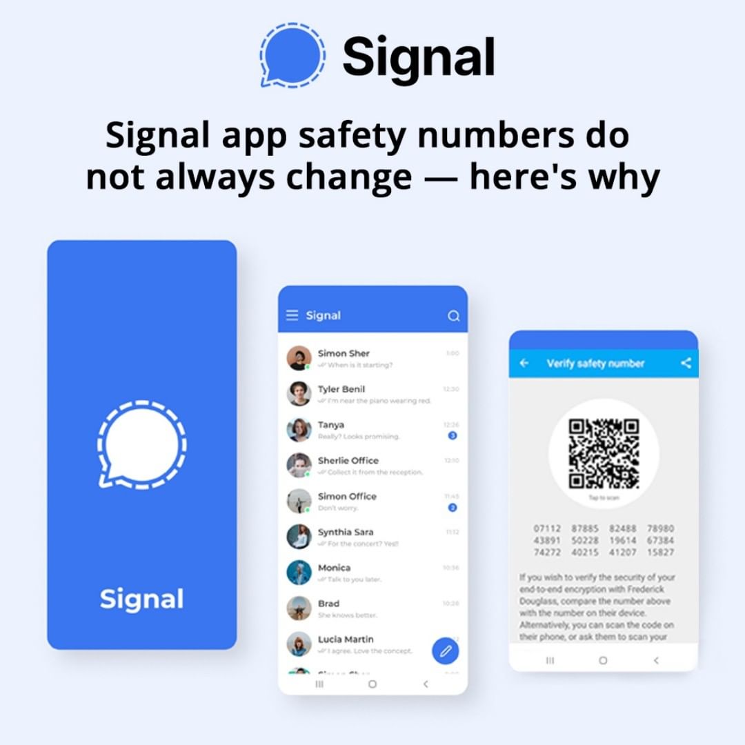 signal_fanclub's tweet image. Signal app safety numbers do not always change — here’s why - bit.ly/34Zm3iq -
-
#signalprivatemessenger #signalencryption #signalencryptedmessenging #signalapp #OpenSource #websplaining #endtoendencryption #endtoend #encryption #privacyapp
#signal #signalmessenger
