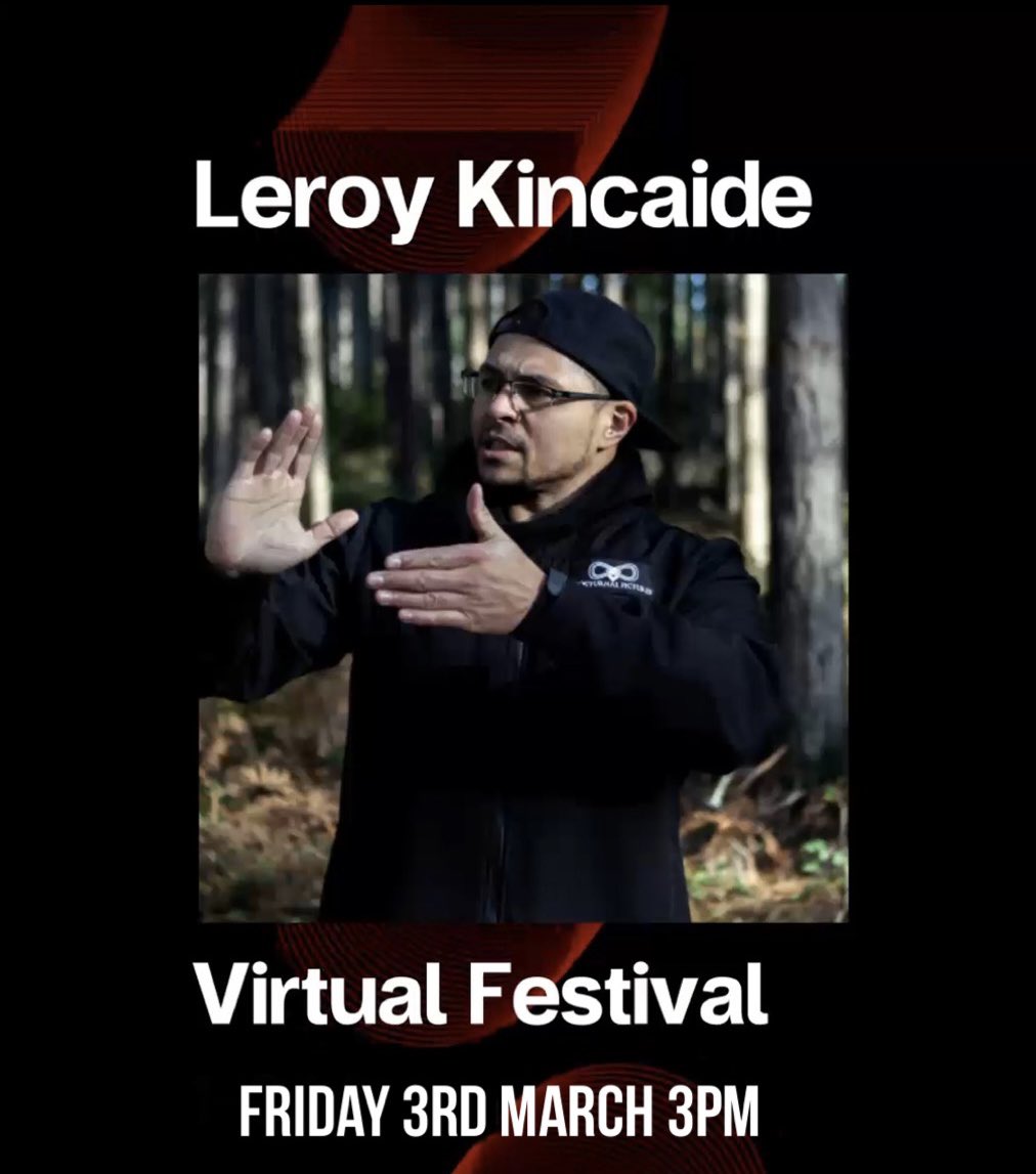 🔔 TODAY AT 3PM 🔔 Tune in to hear @LeroyKincaide chat about believing in, and staying true to your vision during the ups and downs of the creative process! #CreativeCoalitionFestival SEE YOU THERE 🥳 
@WeAreCreativeUK @NocturnalPics 
Tickets - bit.ly/3ZFMuUF