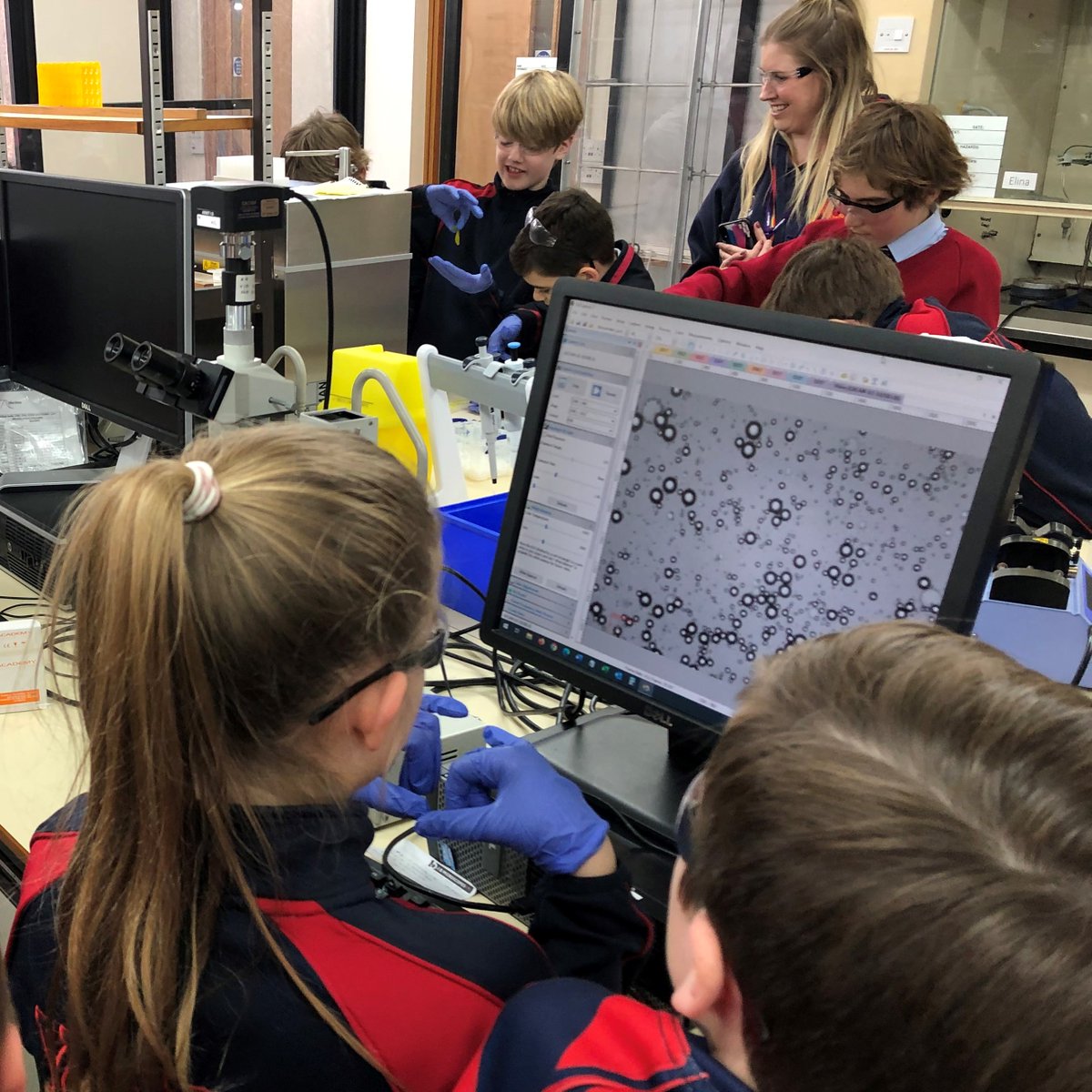 YarmSchool's tweet image. Year 6 pupils enjoyed a visit to Micropore Technologies recently. They used powerful microscopes to look at water and oil, and experimented with coloured liquids to make large bubbles.

What a memorable experience!

@MicroporeTech #industryvisit #realworldscience #itstartshere