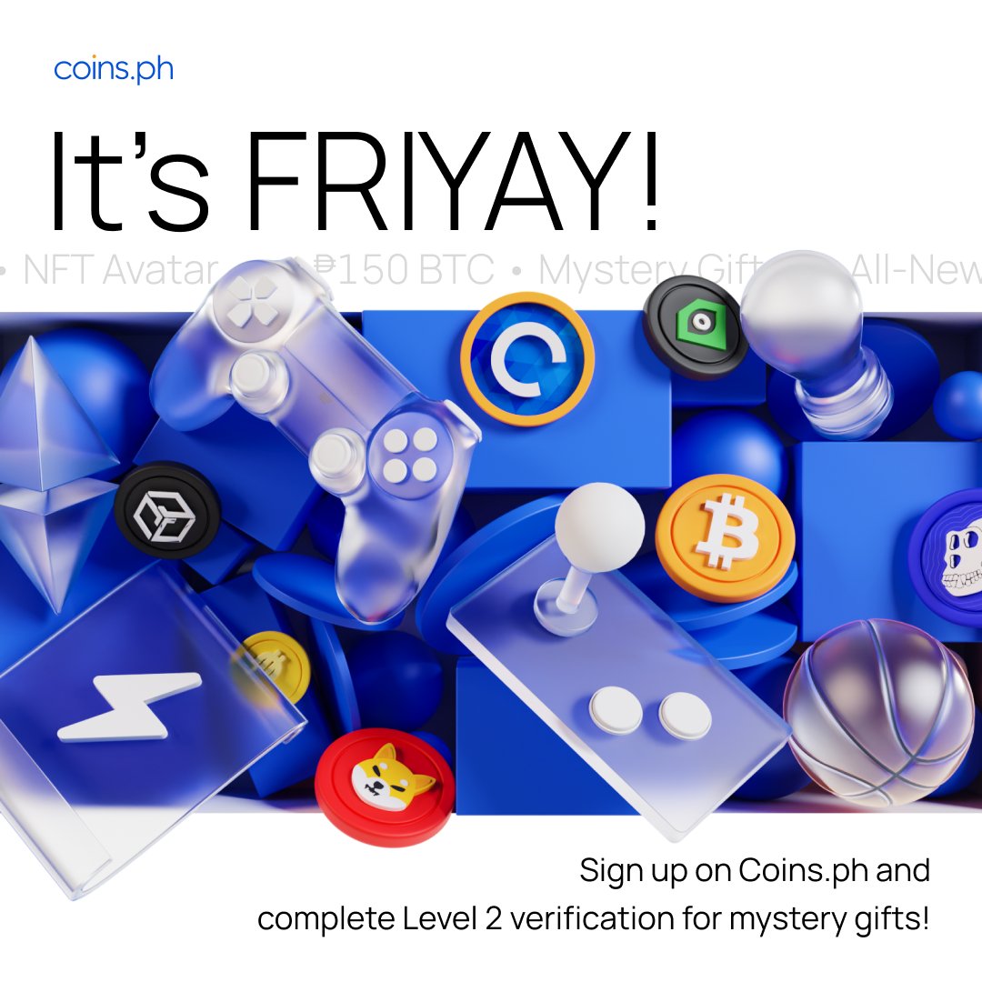 New to Coins and haven’t signed up for an account? Here’s your chance! 🎉 Bag home ₱150 in your favourite crypto in this giveaway. Here’s how: ☝️ Follow @coinsph+ RT ✌️ Sign up & complete L2 verification 👌 Fill up form: bit.ly/coinsphfriyay Join now!
