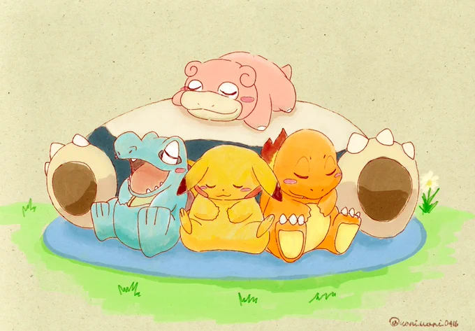 寝顔スケッチ#ポケモンスリープ 