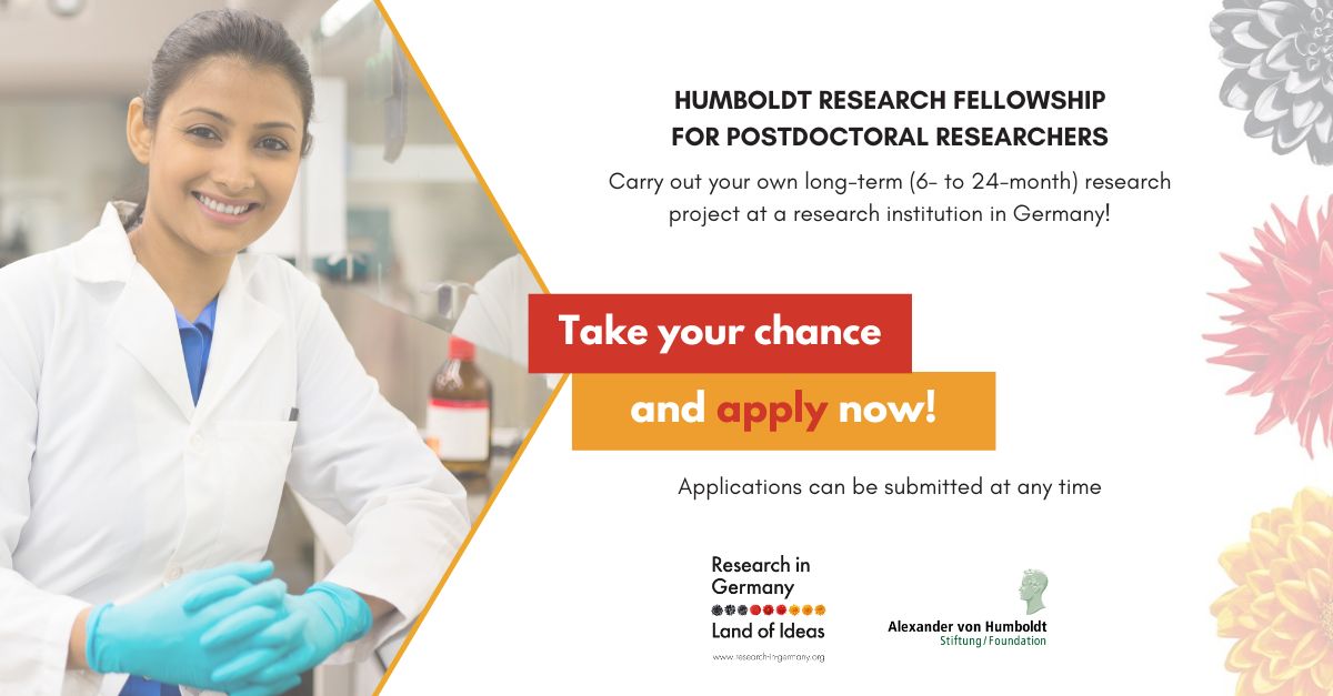 📢Have you completed your PhD no more than four years ago and would like to carry out your own #Postdoc research project at a host institution in Germany? The <a href="/AvHStiftung/">Humboldt-Stiftung</a> might have just the right research fellowship for you. More info 👉 ow.ly/U28x50N6MUc 💸#FundingFriday