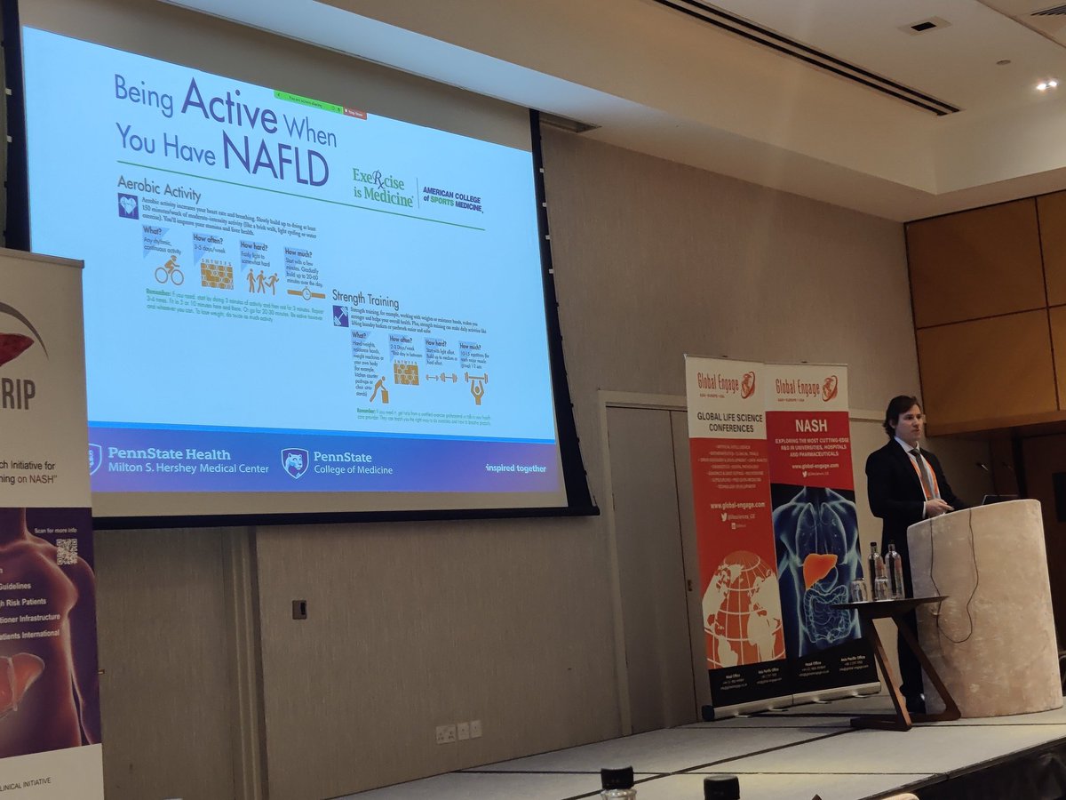 Great talk from @JonathanStineMD on physical activity as a powerful tool to counteract #NAFLD, and how to make it achievable in real life #NASHCongress.