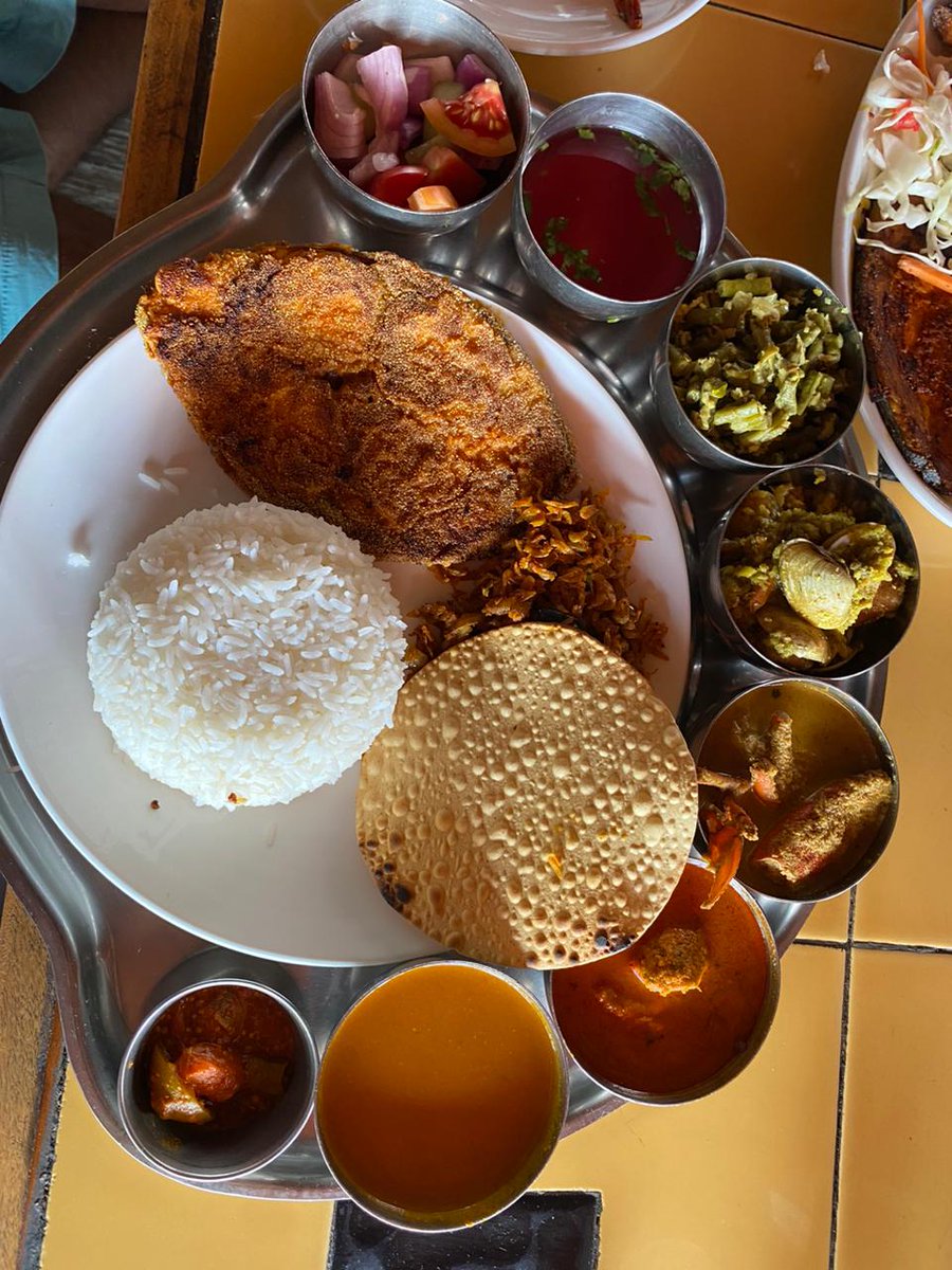 namonetwork's tweet photo. #goanfishthali 
Goa aaye aur traditional goan/konkani thali nahi khayi to pachhtaoge.

Share Thali from your place.
@TourismGoa https://t.co/fMlO0eI5BE