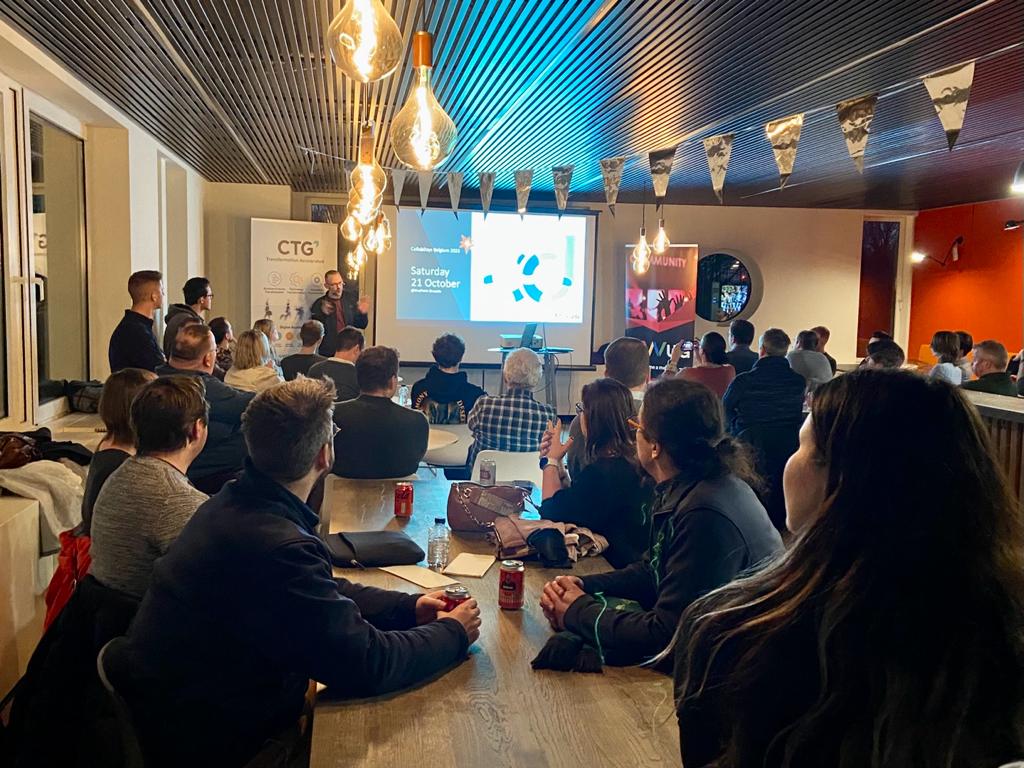 CTGEurope's tweet photo. Full house in our offices yesterday evening!  Over 55 #Microsoft365 and #PowerPlatform specialists joined the #BIWUG event, hosted by CTG, with @nielsasselman on stage. Afterwards, there was time for networking. #powerplatform #azure #microsoft365 #biwug https://t.co/Mb97AZwpAT