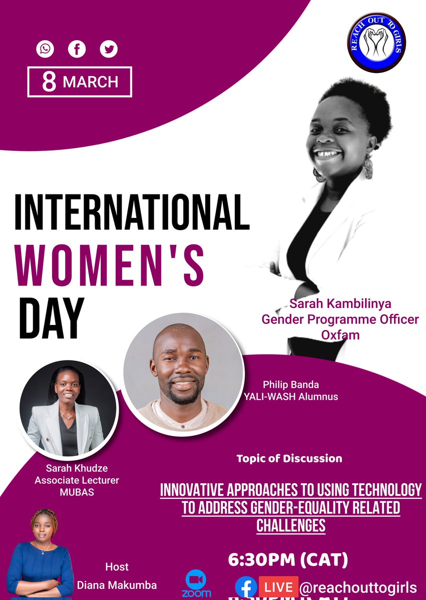 KhudzeSarah's tweet photo. Join us for an engaging online talk!
#InternationalWomensDay #UNwomen #SDGs https://t.co/1DJdXTFS0v