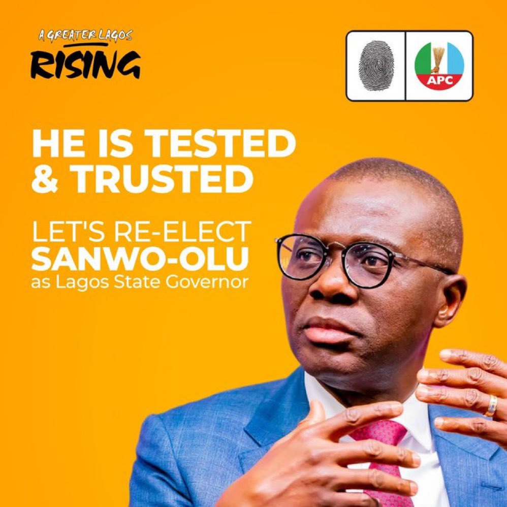 Mr_JAGs's tweet photo. A VOTE for @jidesanwoolu is a commitment to progress.

TESTED AND TRUSTED 

Let's keep moving forward together for a brighter future. #SanwooluLekansi https://t.co/Qn5P1kPnyo