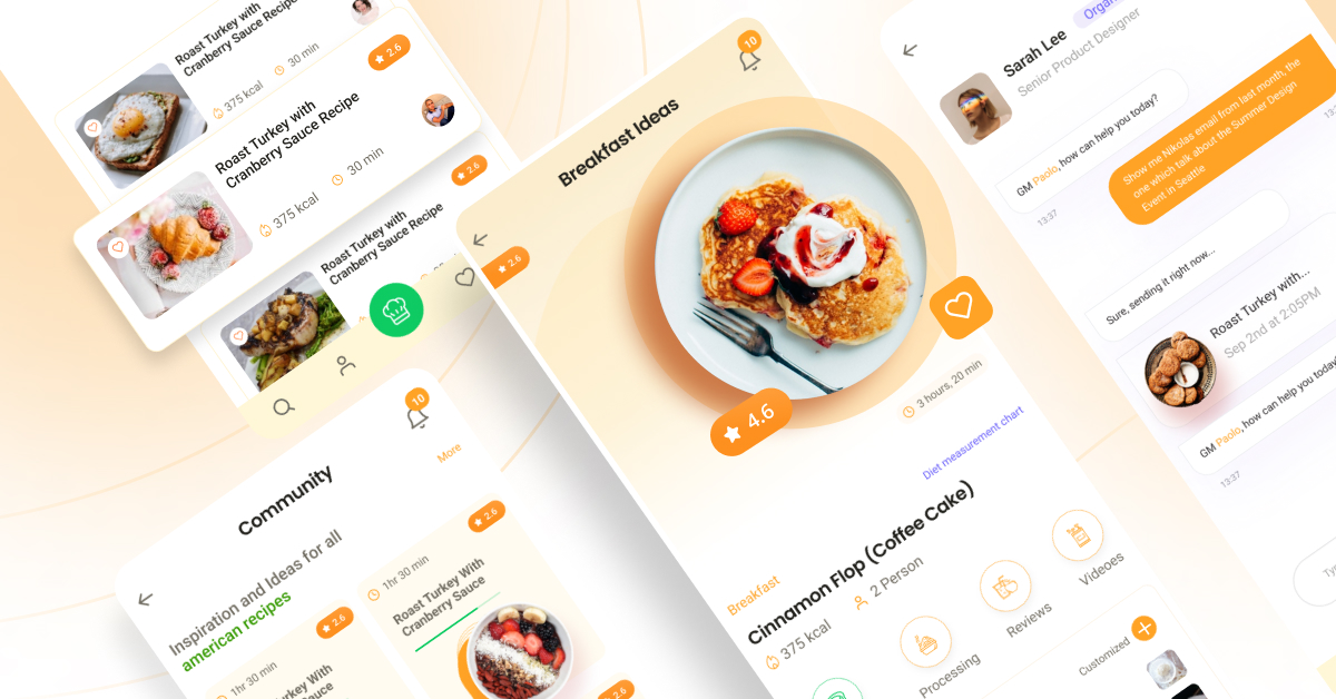design__studio's tweet image. Introducing the delicious new food recipe mobile app designed by us! We&apos;re excited to share our latest project that&apos;s all about bringing easy, fun, and delicious recipes to your fingertips.

#foodappdesign #mobileappdesign #designspiration #designstudio