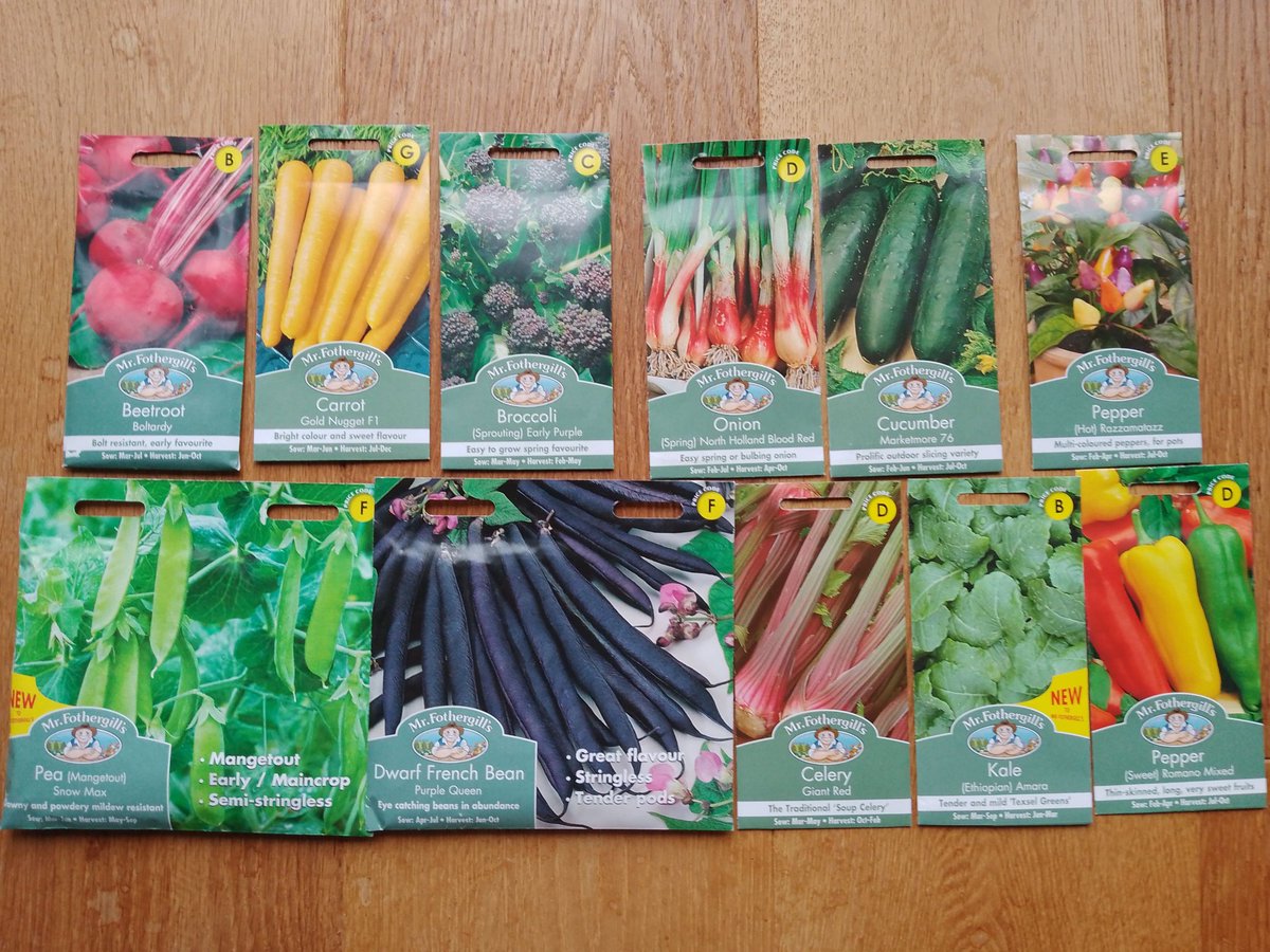 Thank you so much @mrfothergill for the lovely seed prize which arrived this morning. Really looking forward to growing these this year, some of which I haven't tried before.
