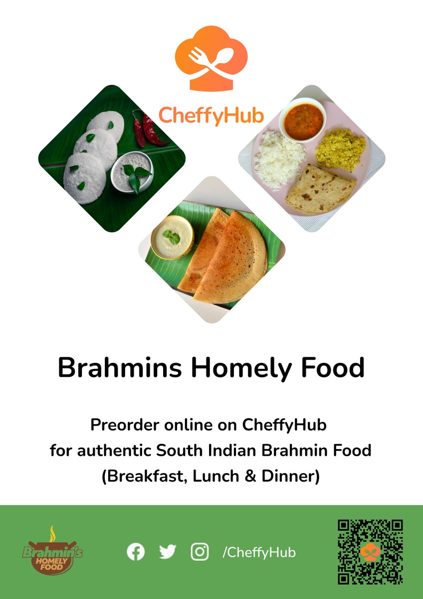 CheffyHub's tweet photo. #CheffyHub #Preorder #Bengaluru #BrahminsHomelyFood
https://t.co/vEIsi4yCDW https://t.co/rTcjBHymul