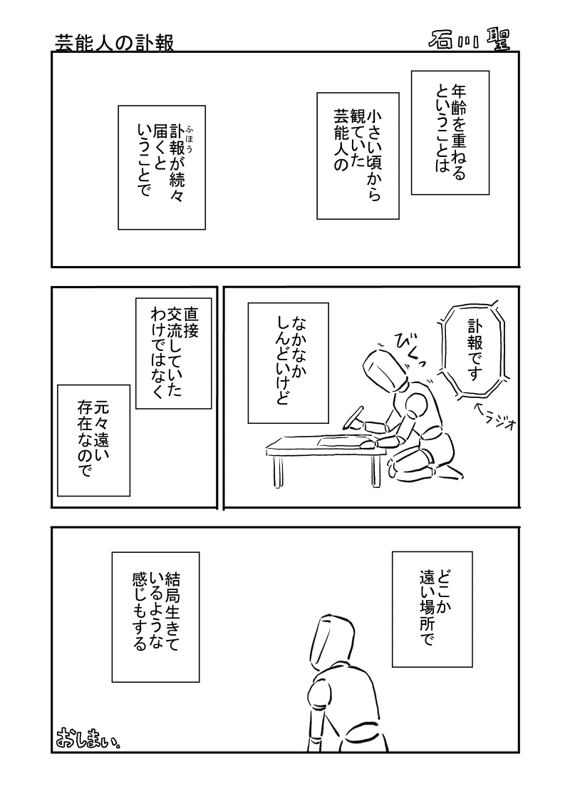 芸能人の訃報