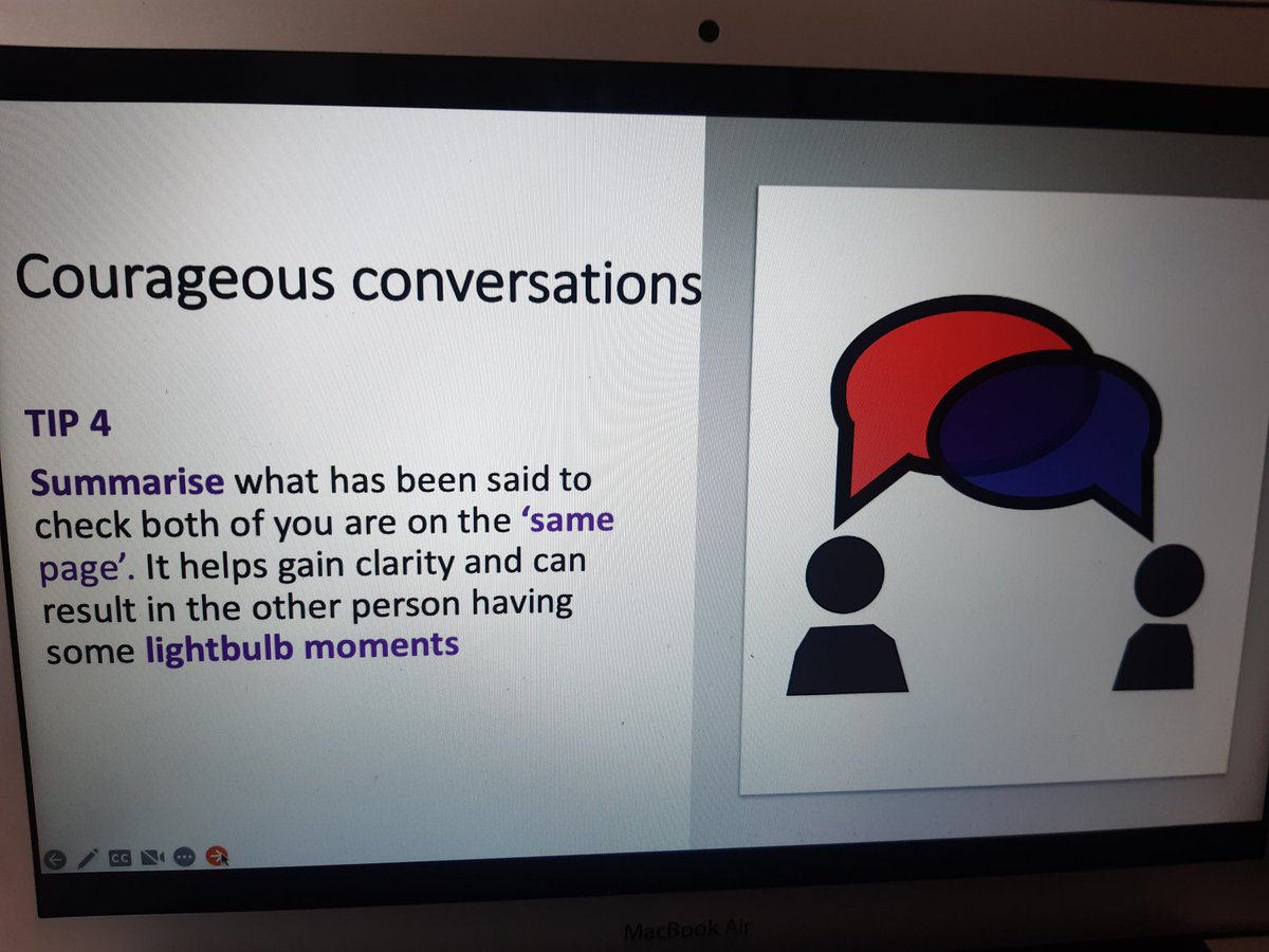Jsincintegrity's tweet photo. Tip 4 for to help manage #challenging #conversations Summarising and paraphrasing helps clarity and is often when lightbulb moments happen ! #coachingskills #avoidconflict https://t.co/7gnaE7wHef