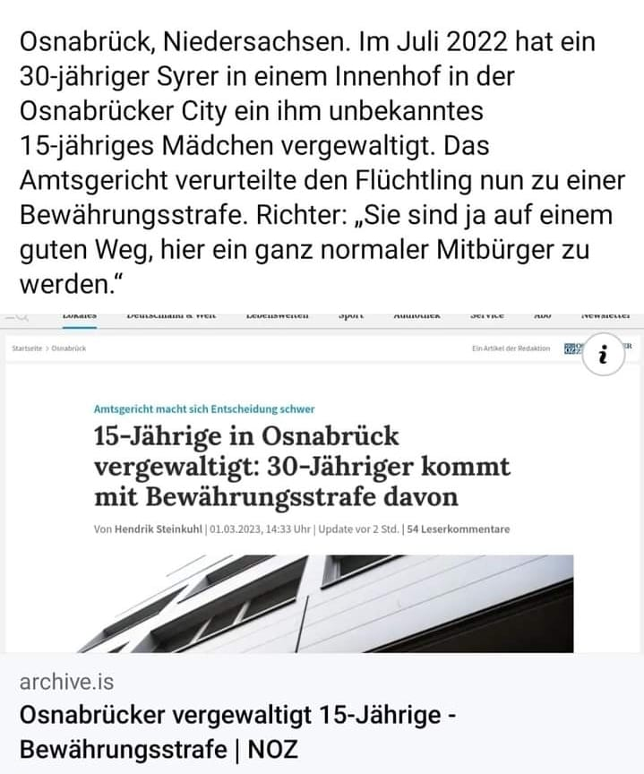 HerbstSkog's tweet photo. ""  Schließlich hob Richter Hune noch hervor, dass der 30-Jährige, der 2015 aus Syrien nach Deutschland geflüchtet war, eine Wohnung und demnächst auch einen Job habe.
 „Sie sind ja auf einem guten Weg, hier ein ganz normaler Mitbürger zu werden.“  "" https://t.co/L2CrRPD75z