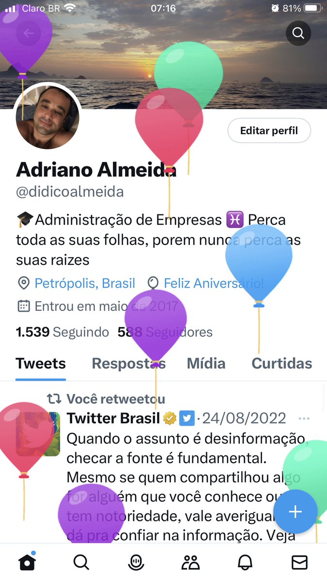 Subiu os balões para mim. 4.5 de muito aprendizado