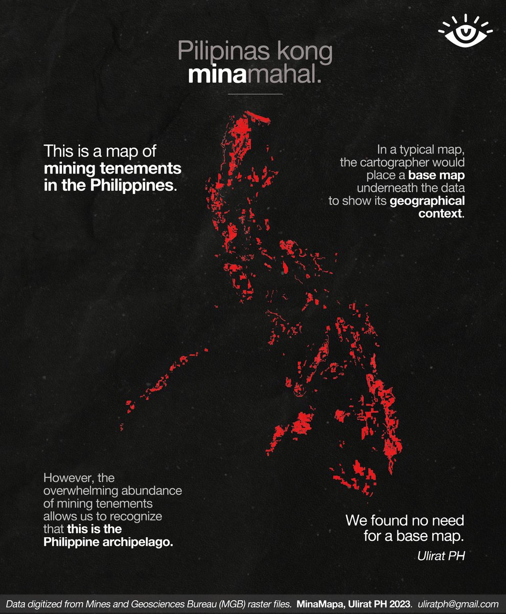 Today marks the 28th anniversary of the Philippine Mining Act of 1995. This map features mining tenements in the Philippines, which are defined as all tenurial instruments providing mining rights.

#IpamanaHuwagIpamina
#ClimateJusticeNow