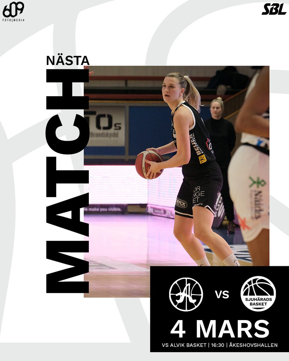 Säsongen börjar dra sig mot sitt slut men vi har fortfarande tre bortamatcher kvar! Den första spelas imorgon mot Alvik 🙌 Se matchen på sbldamplay.se 📺

#sjuhäradsbasket #basketse #sbldam
