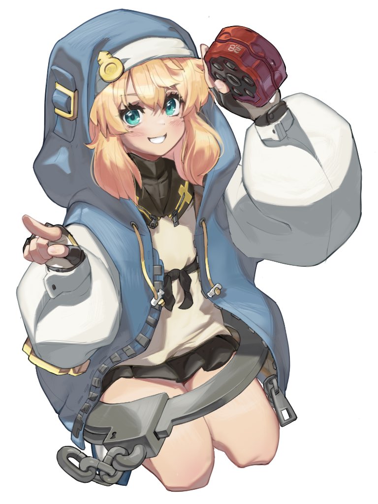 bridget (guilty gear) 1boy male focus otoko no ko fingerless gloves yo-yo gloves blonde hair  illustration images