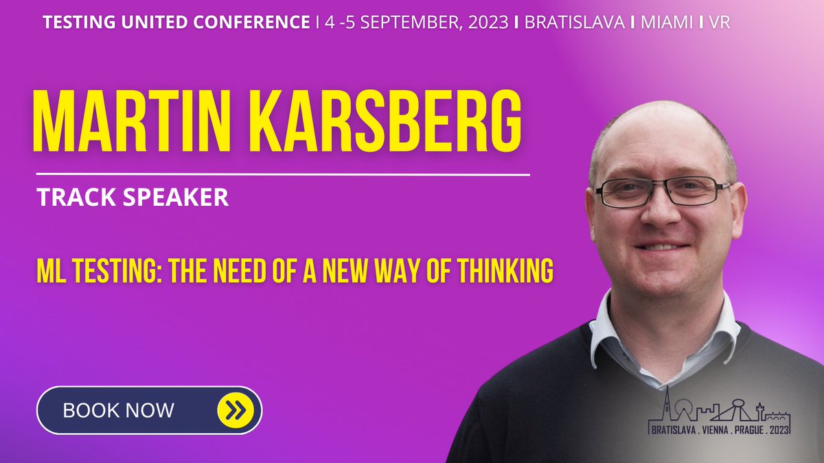 testing_united's tweet image. Meet Martin Karsberg, one of the speakers at Testing United 2023! He’ll talk about ML Testing and why it requires a new way of thinking. Don’t miss this chance to learn from his 20 years of experience in software testing! testingunited.com/martinkarsberg/

#TestingUnited #MLTesting