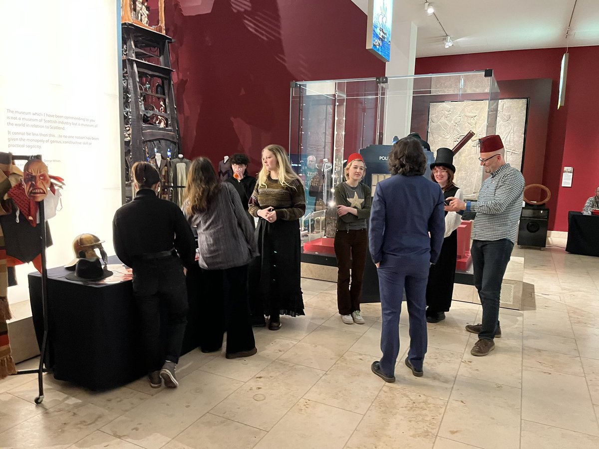 clairenothelen's tweet photo. Some BTS views of our first ‘Night of Science and Wonder’ event last night @NtlMuseumsScot, more to come tonight with Doctor Who aficionado Andrew Beech, amazing sci fi illustrations, dressing up and a planetarium experience from @EdSciFest, and not forgetting the exhibition! https://t.co/em8w7zH0Hv
