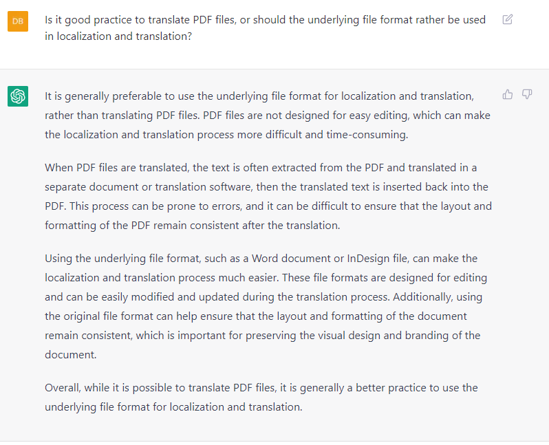 BrockmannDaniel's tweet photo. Thank you #ChatGPT. #localization #dontusePDF https://t.co/AQgMxLjt4e