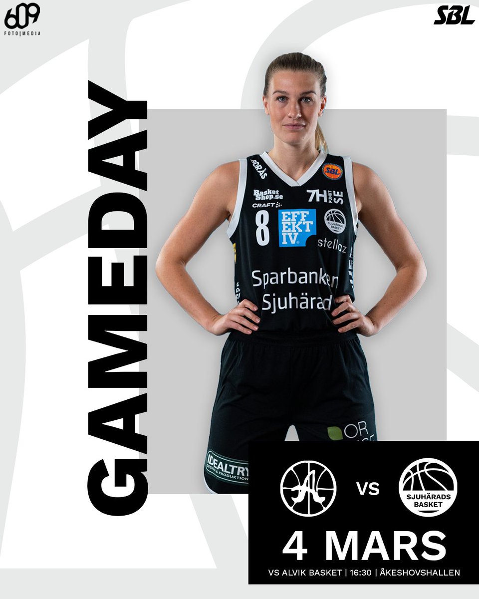 Gameday! Vi möter Alvik på bortaplan och vi siktar på en vinst 🔥 Följ matchen live på sbldamplay.se 🤩

🏆 SBL Dam
🏀 Alvik Basket - Sjuhärads Basket
🏟 Åkeshovshallen 
🗓 4 mars, 16:30
📺 sbldamplay.se

#sjuhäradsbasket #sbldam #basketse