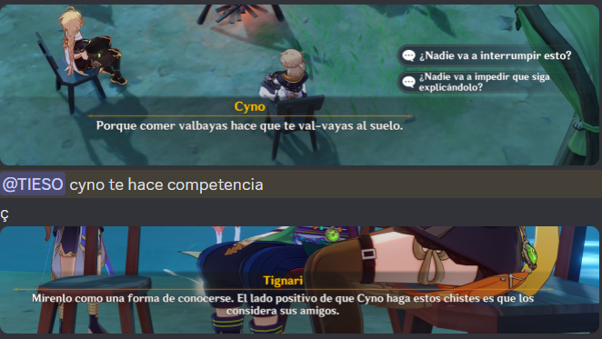 Cyno, el mejor contando chistes sin duda