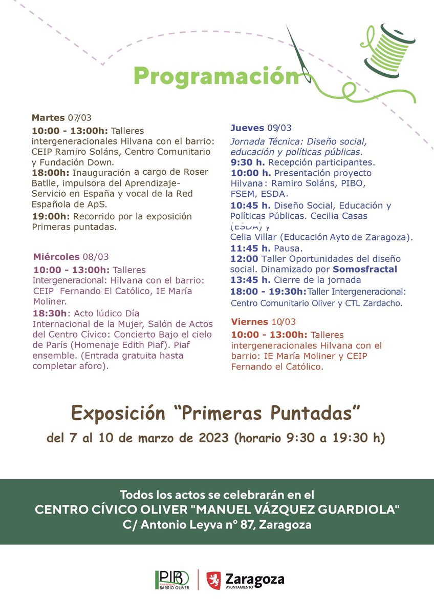 Con mucha ilusión y cariño hemos preparado desde #PIBO, #ESDA, <a href="/CPRamiroSolans/">CEIP Ramiro Solans</a> y <a href="/FSEzM/">Fundación San Ezequiel Moreno</a> una Semana dedicada a #Hilvana. Un salto importante para empoderar a nuestras mujeres <a href="/RedEvolucionAr/">RedEvolucion</a> <a href="/InnovaEducAr/">InnovaEducAr</a> <a href="/Cotec_Innova/">Fundación Cotec</a> @roserbatlle <a href="/apsaragon/">aprendizajeservicioaragon</a> <a href="/RodrigJG/">Rodrigo Juan García</a> <a href="/Bezindalla/">La Bezindalla S.Coop</a> <a href="/Magnik_Aitor/">Aitor de la Torre</a>