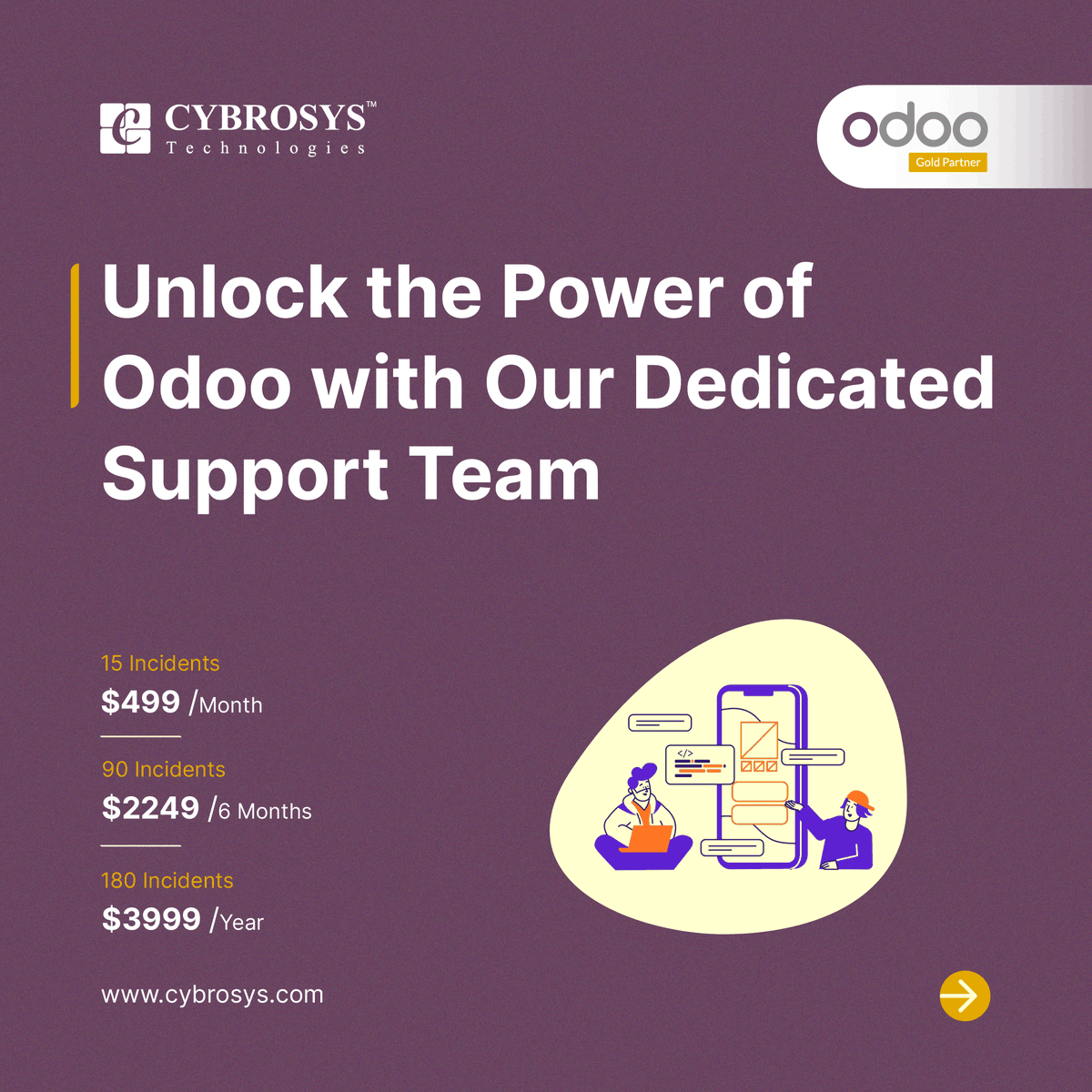 Cybrosys's tweet image. From implementation to optimization, we're here to provide top-notch Odoo support.
To know more visit:
buff.ly/3IZJ2yr
#odoo #odooerp #odooimplementation #odoosupport #TechnicalSupport #FunctionalSupport @fpodoo  #odootraining #odooapps @odoo #cybrosys #odoopartner