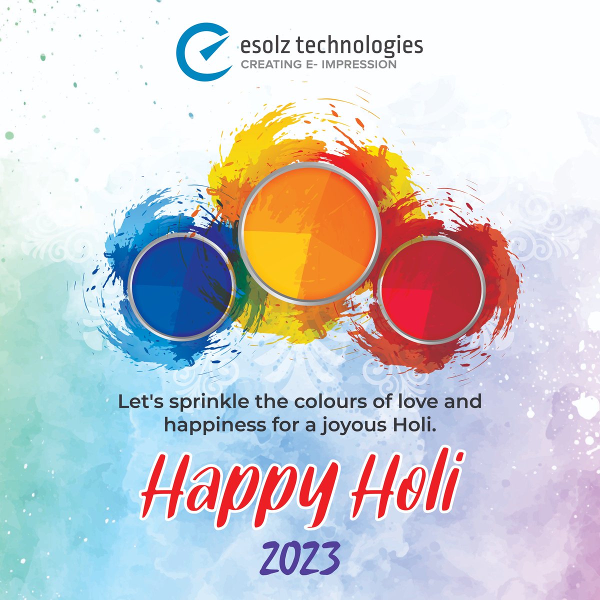 May this festival of colours be an absolute bliss for you and your family. Happy Holi to all of you.

#HappyHoli #HoliCelebration #ColorfulHoli #HoliFestival #HoliVibes #FestivalOfColors #HoliHai #PlaySafeHoli #Holi2023 #dolyatra #esolz #esolztechnologies