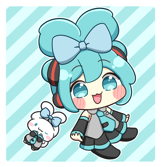 ちびシナミクさん#初音ミク 