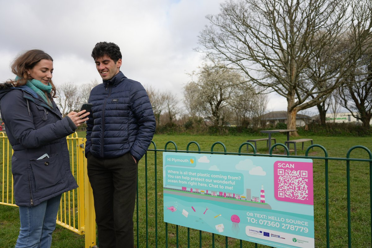 Have you spotted one of the new interactive #PreventingPlasticPollution signs in #Plymouth yet? They're at the Barbican Waterfront and Hoe, hospital (inside only), city centre, and Mutley and Saltash Passage. Just scan/text and chat! gov.uk/government/new…