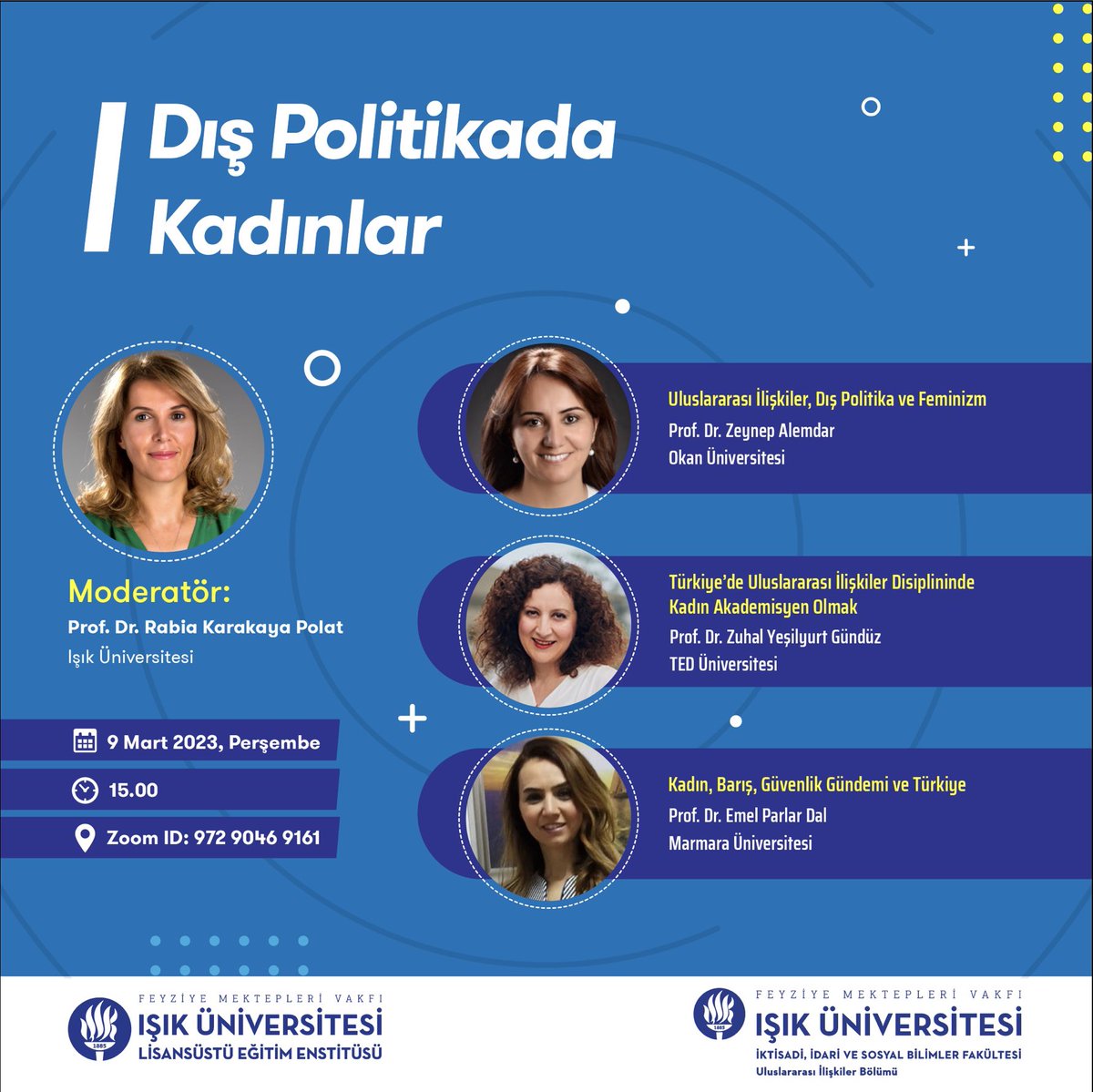 9 mart persembe gunu saat 15.00’de dıs polıtıkada kadınları konusacagız. ⁦<a href="/rabiakarakaya77/">Rabia Karakaya Polat</a>⁩