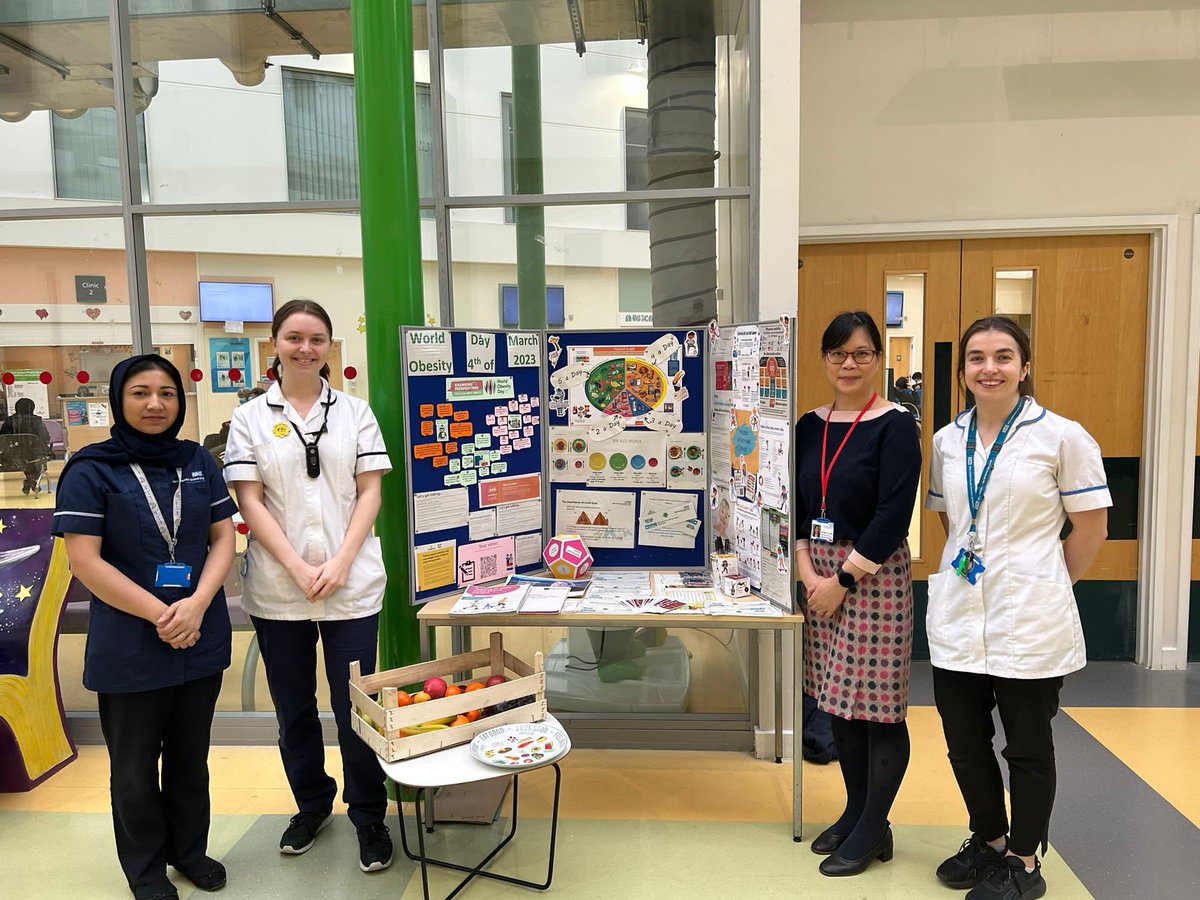 CewRmch's tweet photo. Here is some our CEW Crew out promoting awareness of #WorldObesityDay, particularly in paediatrics! We will be in the atrium of RMCH all morning to answer questions and chat all things CEW🫶🏻 #RMCH #paediatrics #obesity @Mars_Skae @lucymayPT @SalmaAlim8 https://t.co/WNs0wOZjgl