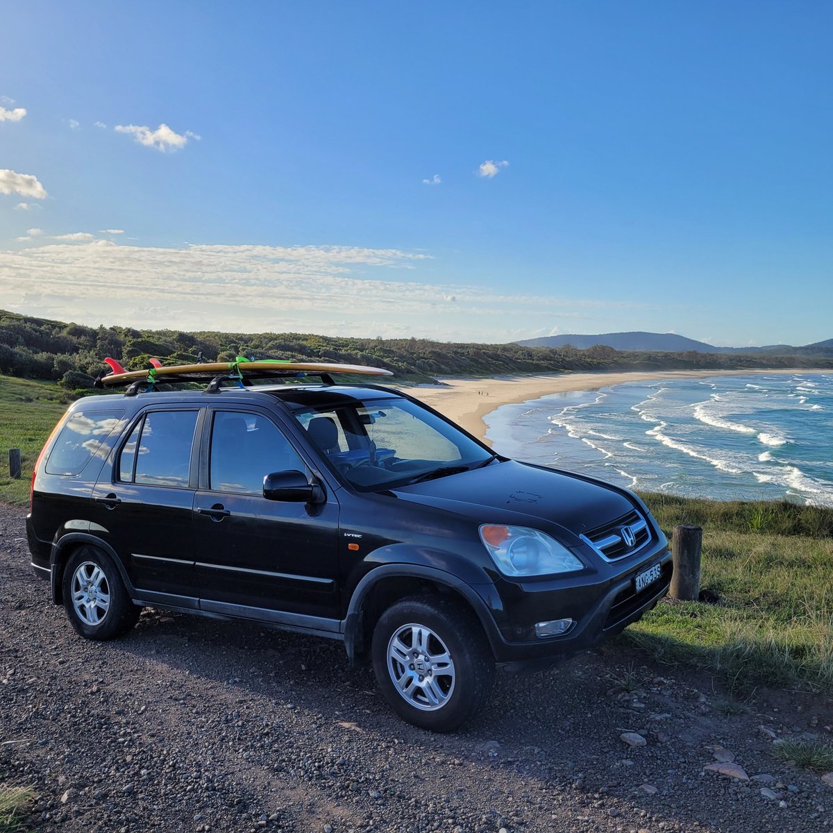 JuJinOz's tweet photo. Everyone else went ahead in the van & I cruised along later in my daughter's car pretending it was me turning 17! 🏄♀️ #camping #birthdayparty #watchforsnakes https://t.co/HC7JmQuYT4