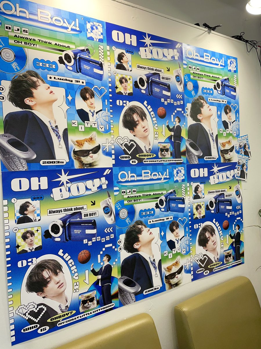 _seokidoki's tweet photo. 📍크리미무드

청량한 분위���와 준석이가 잘 어울렸어요💙
하늘색 키티가 준석이 같고 넘넘 귀여웠던🥹

#Always_Think_About_OHBOY https://t.co/ODcRdojOS8