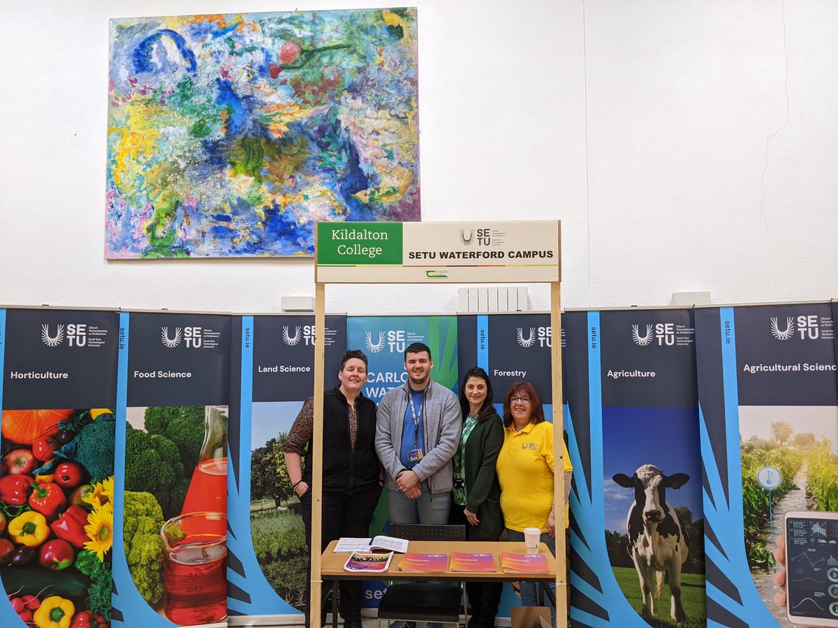 DeptOfSciSETU's tweet photo. We're at the @TeagascC Open Day today (Friday) until 1pm. Find us in the Mall of the new teaching building.  Lots of study options available between @SETUIreland and @teagasc at levels 5 right up to level 10. #CAO2023 #inspringfutures #setu https://t.co/JTVTvmpuBt