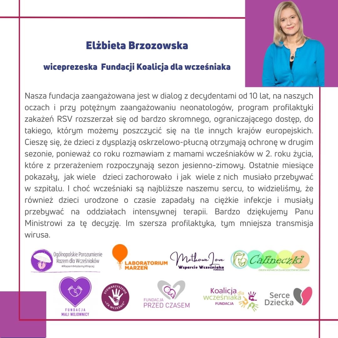 wczesniaka's tweet photo. Co o rozszerzeniu programu #RSV mówią liderzy organizacji działających na rzecz wcześniaków? @MZ_GOV_PL @Milkowski_M @matkowe @RobertLesniak78 #wczesniaki #wcześniak #immunoprofilaktyka #profilaktyka https://t.co/kDhOlHhOYb