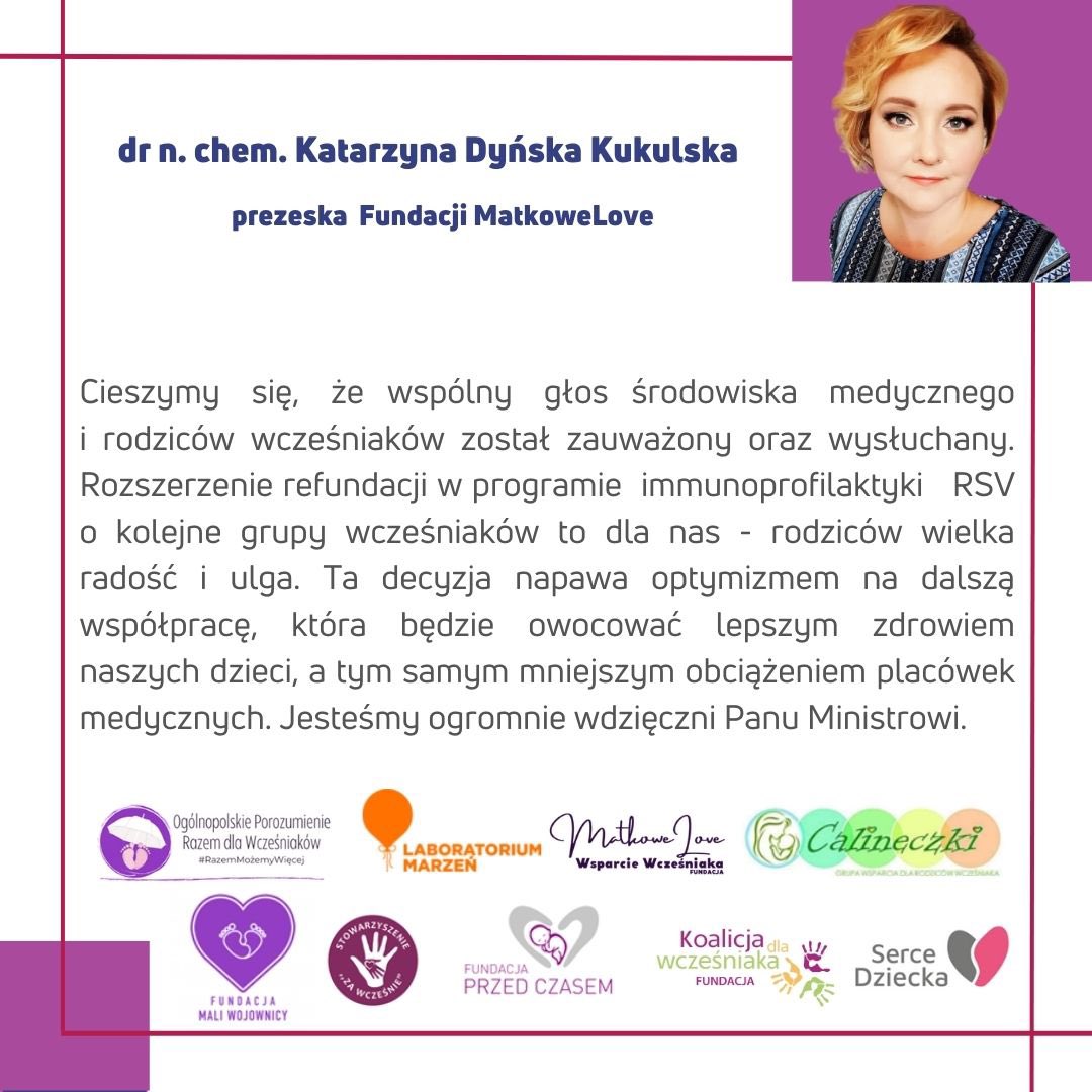 wczesniaka's tweet photo. Co o rozszerzeniu programu #RSV mówią liderzy organizacji działających na rzecz wcześniaków? @MZ_GOV_PL @Milkowski_M @matkowe @RobertLesniak78 #wczesniaki #wcześniak #immunoprofilaktyka #profilaktyka https://t.co/kDhOlHhOYb